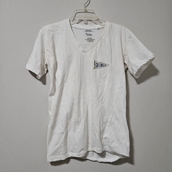 Pressbox Tops - Pressbox Georgia Southern‎ University Eagles V-Neck T-Shirt White Womens Medium